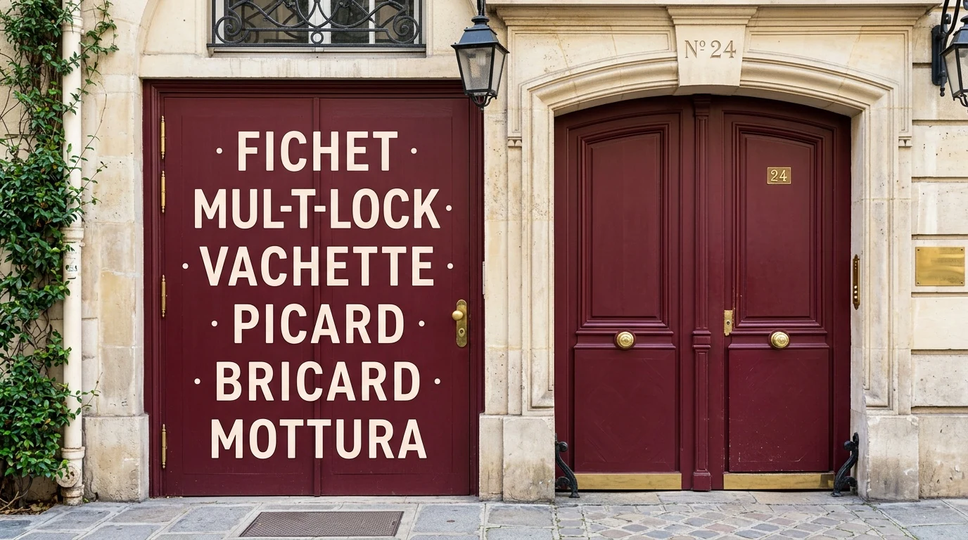 Installateur agréé · double-porte avec plaque des marques posées